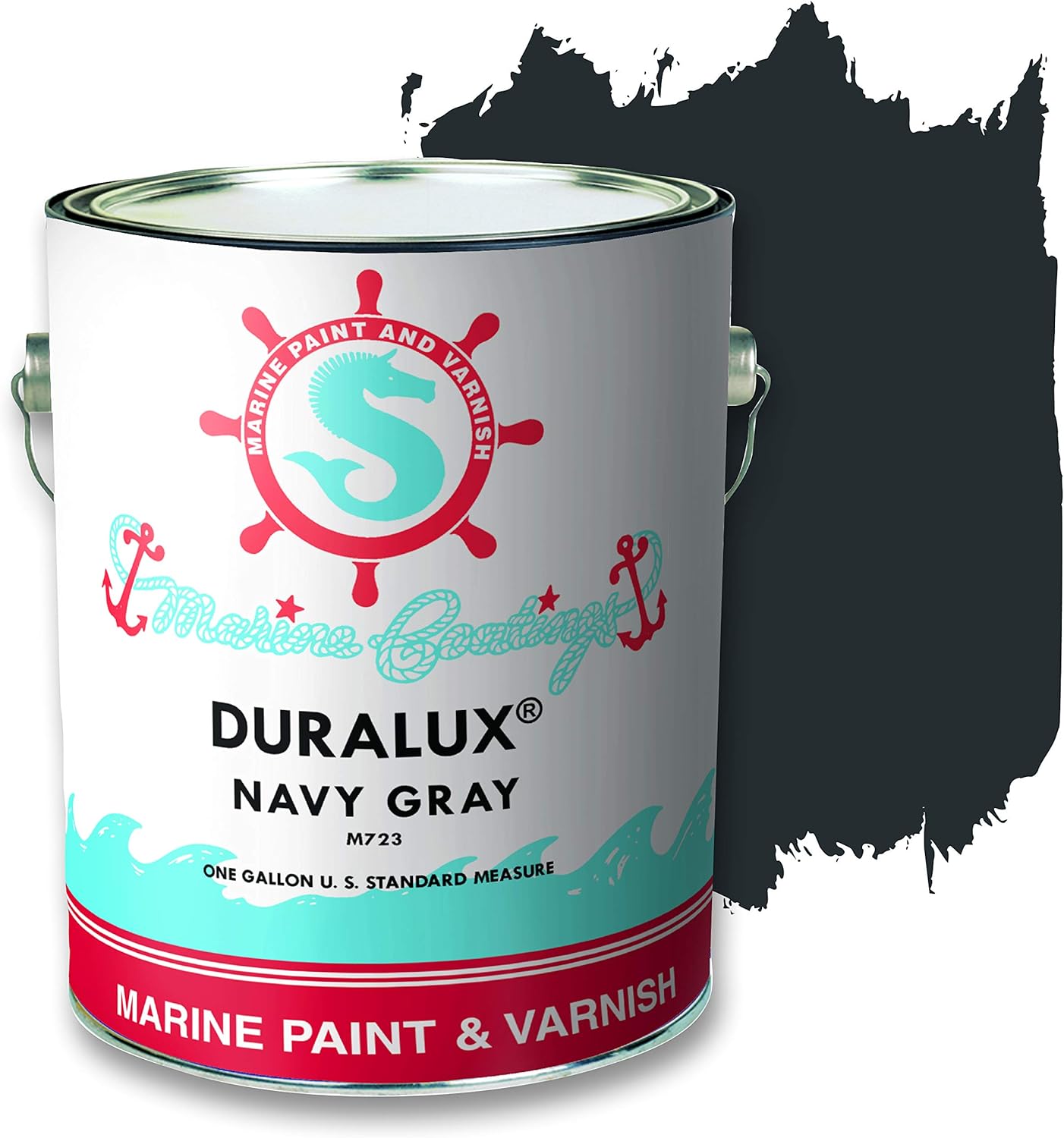 Marine Paint, Signal Red, 1 Gallon Pack of 2 F591