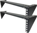 2U Light-Loading Foldable 19 Inches Cold Rolled Steel Vertical Wall Mount Rack L434695