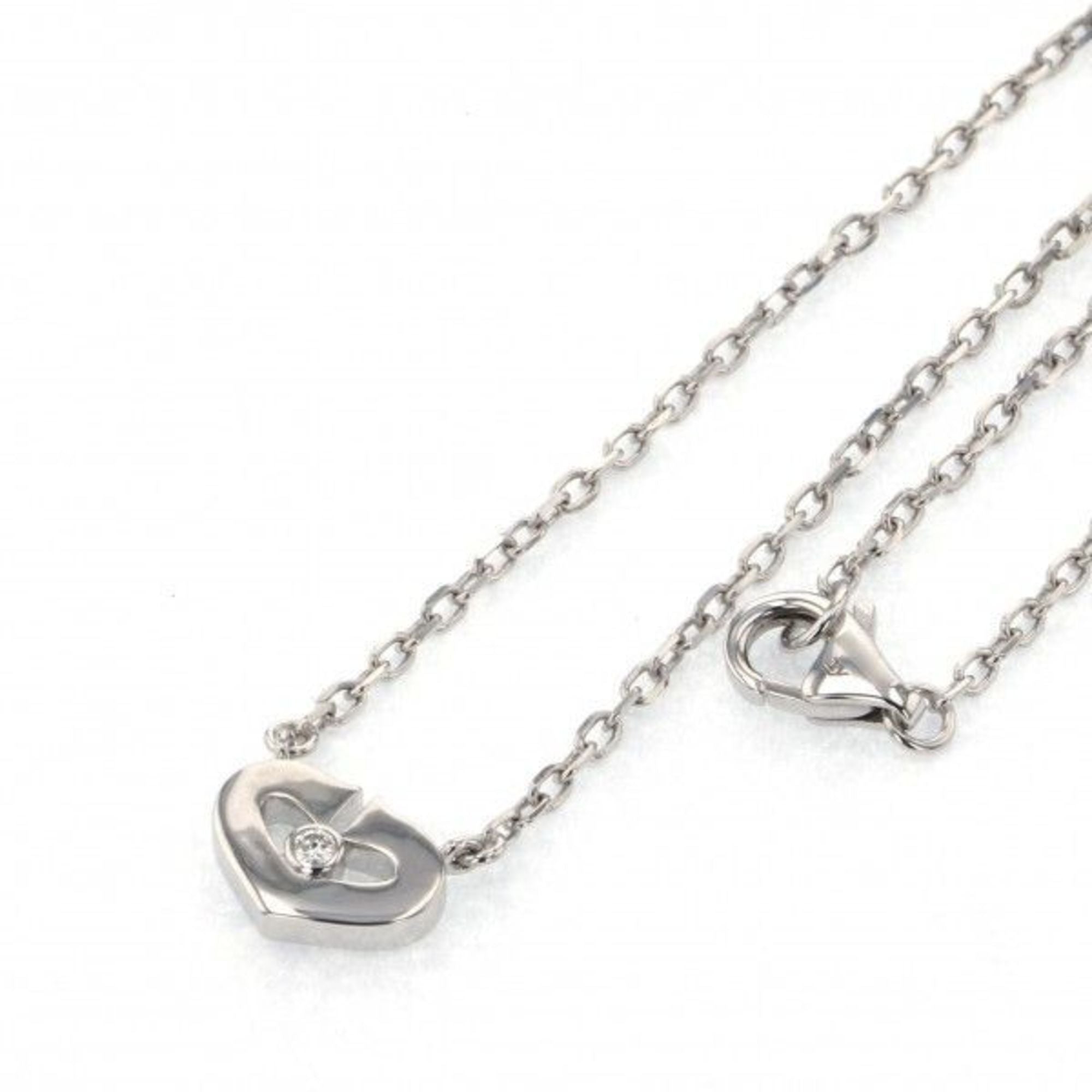 White Gold Diamond Necklace Pendant J7681