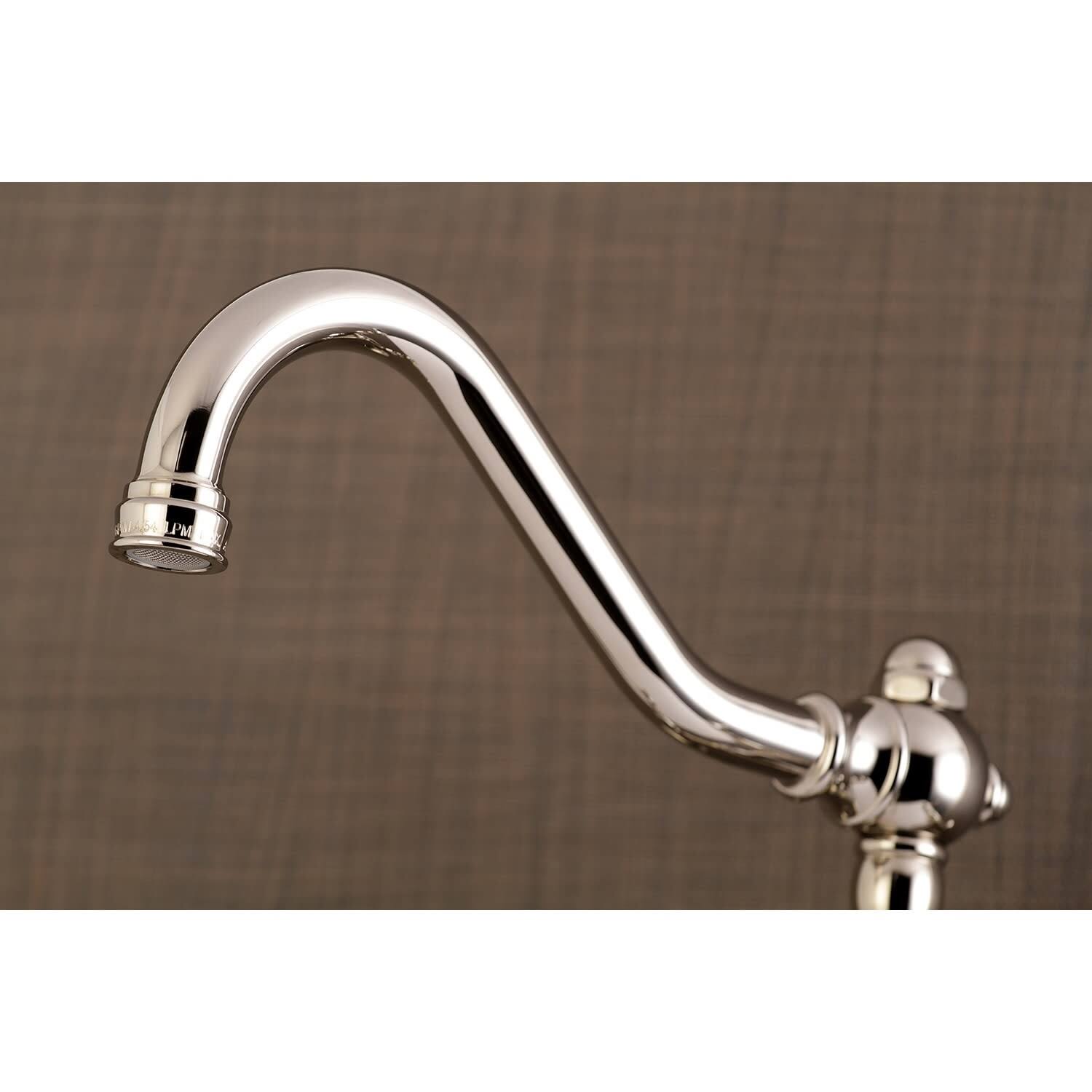 Polished Nickel Wall Mount Kitchen Faucet Q3452
