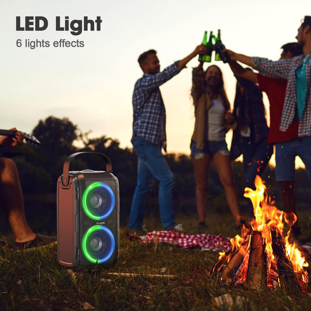 80W Bluetooth Speaker with LED Lights and 12000mAH Battery I779696
