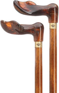 Cherry Palm Grip Cane With Amber Handle U31545