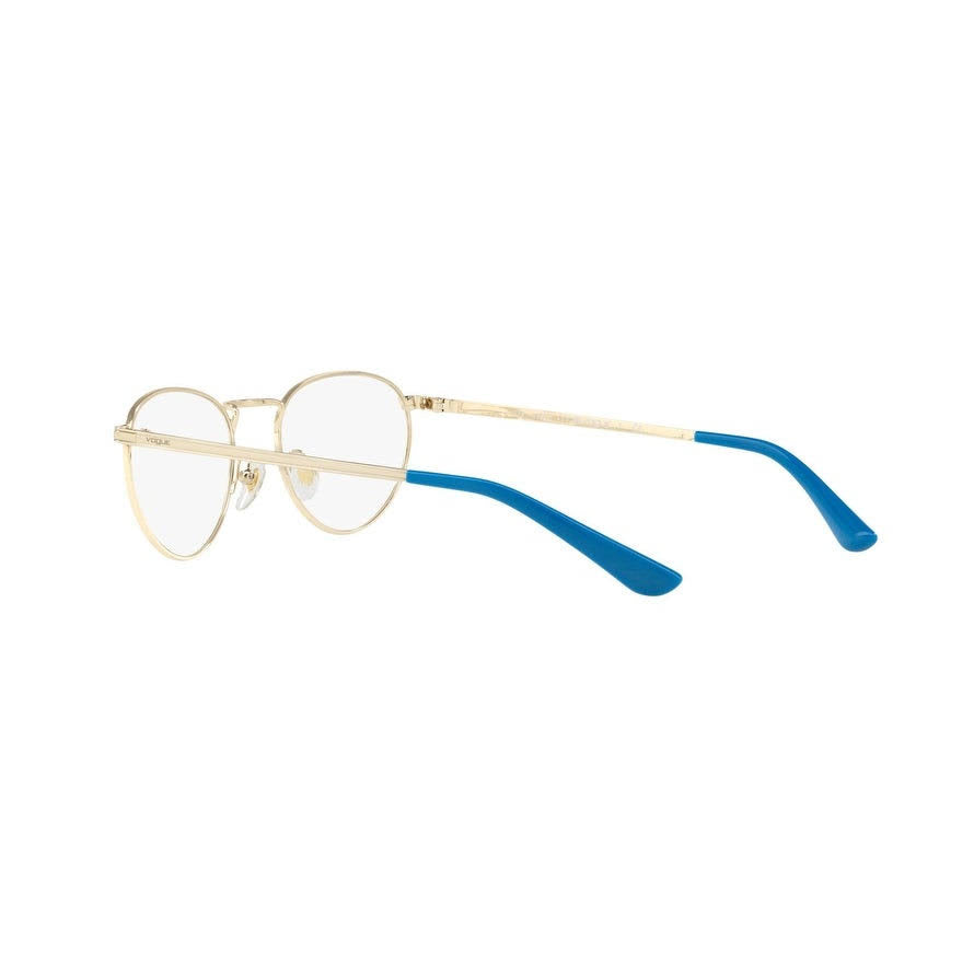 Pale Gold/White Eyeglasses N329