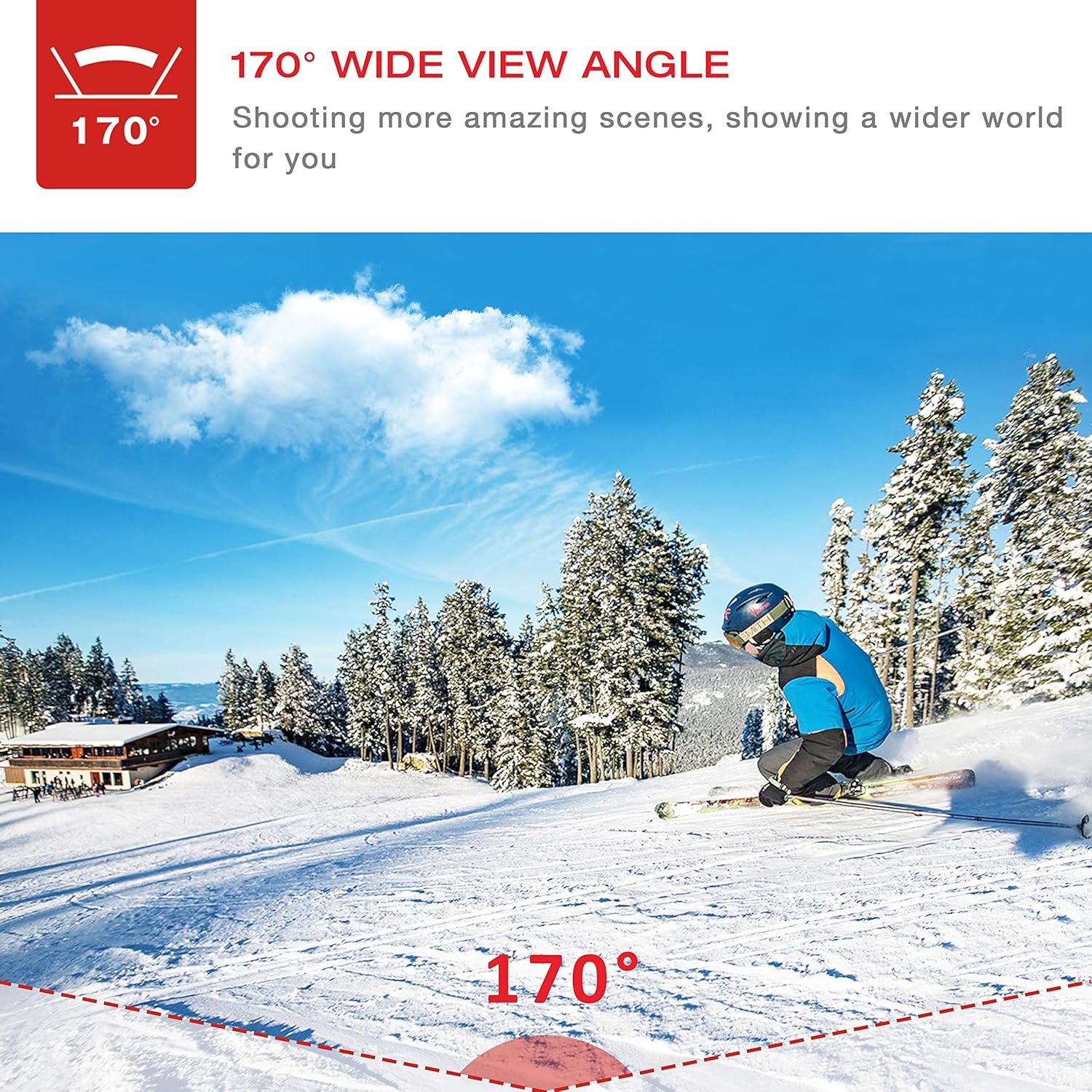 4K Waterproof Action Camera with 2 Batteries R834046