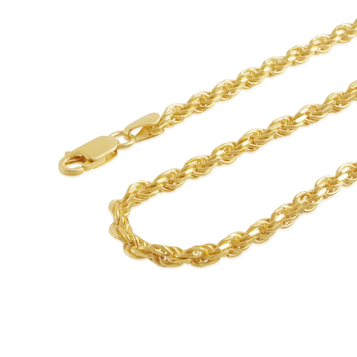 Rope Chain Necklaces and Bracelets, 3.40MM Thick, 26 Inches E8584