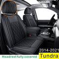 Black Faux Leather Seat Covers Full Set U391