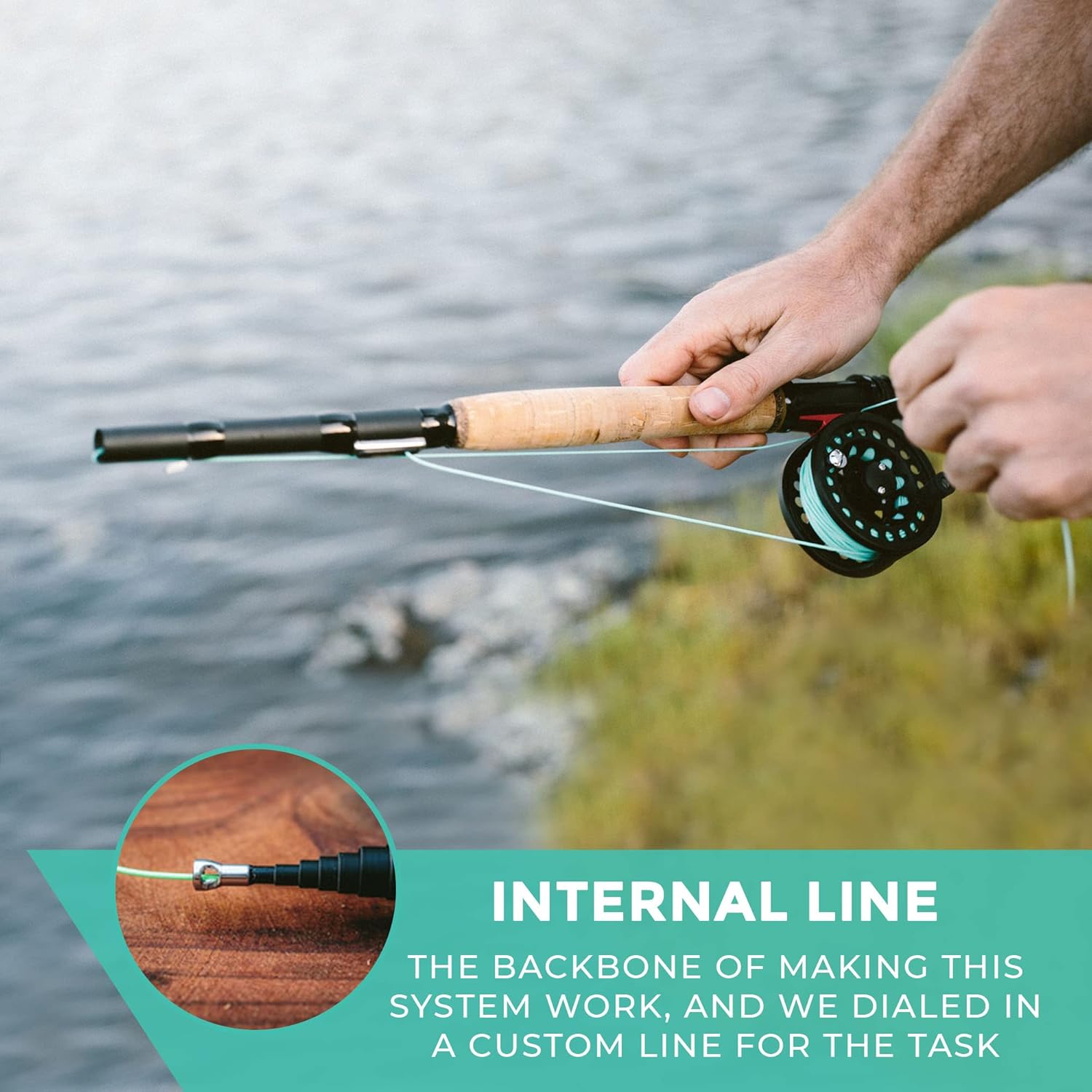 6WT Telescoping Travel Fly Rod and Reel Combo Q7135