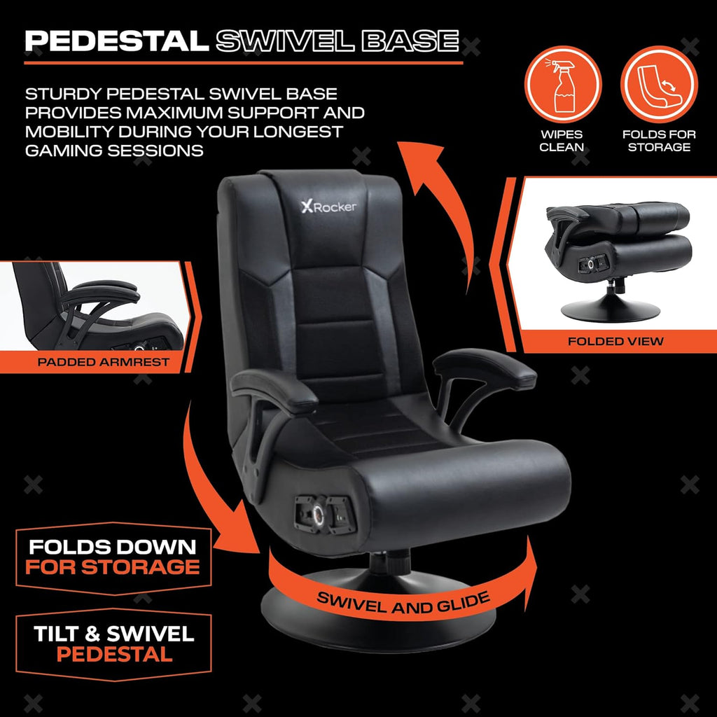 Wireless Black 2.1 Gaming Chair J480