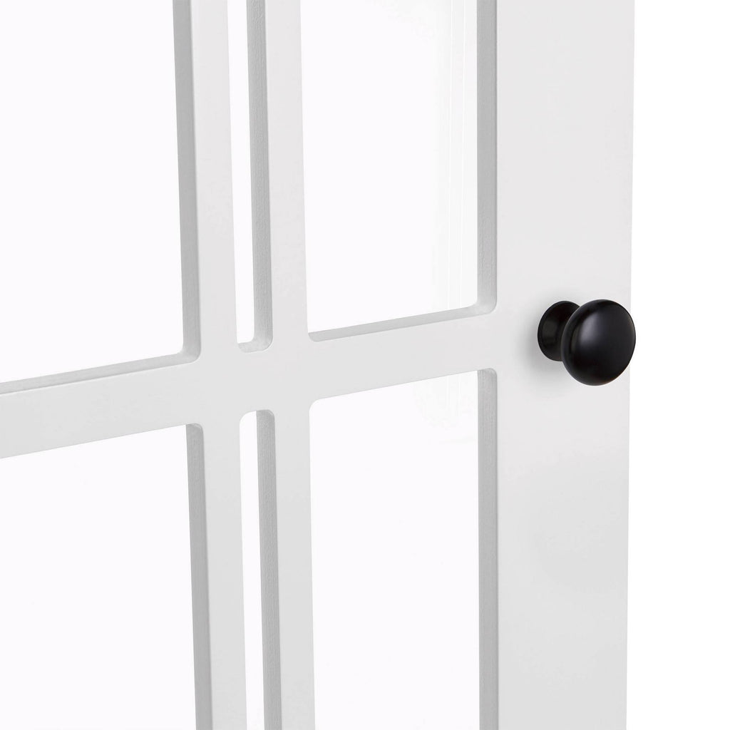 White Two Door Corner Cabinet U95396