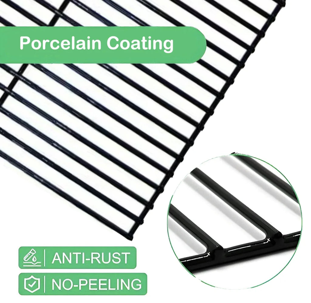 Set of Two 17 inch Grill Cooking Grates Replacement Parts for Gas Grills E193703