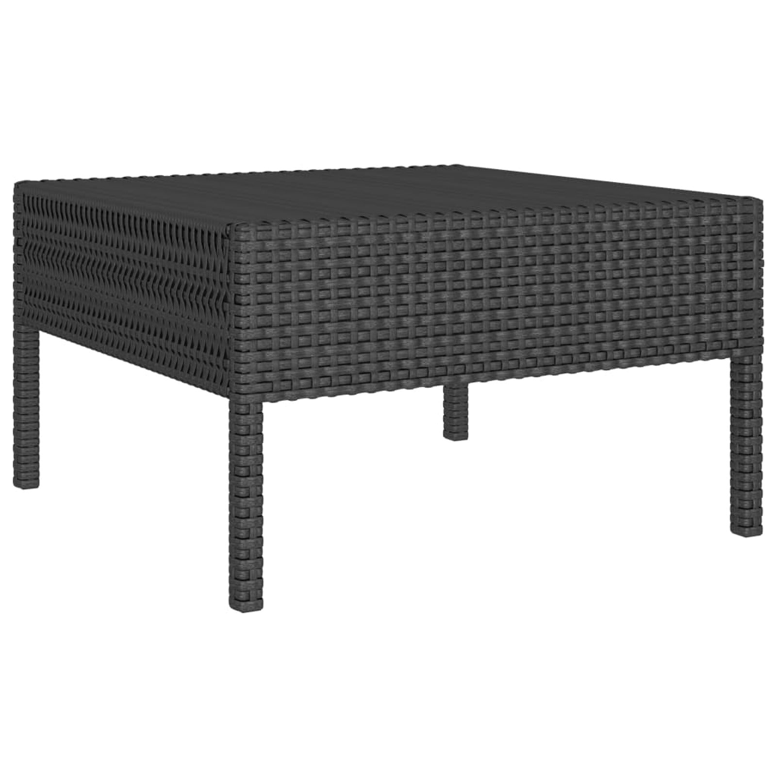 9 Piece Poly Rattan Outdoor Sectional Sofa Set with Cushions Q745