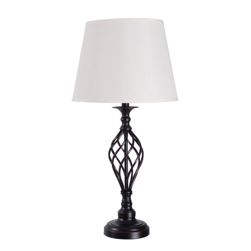 Rubbed Bronze Twist Base Lamps (Set of 3) P663