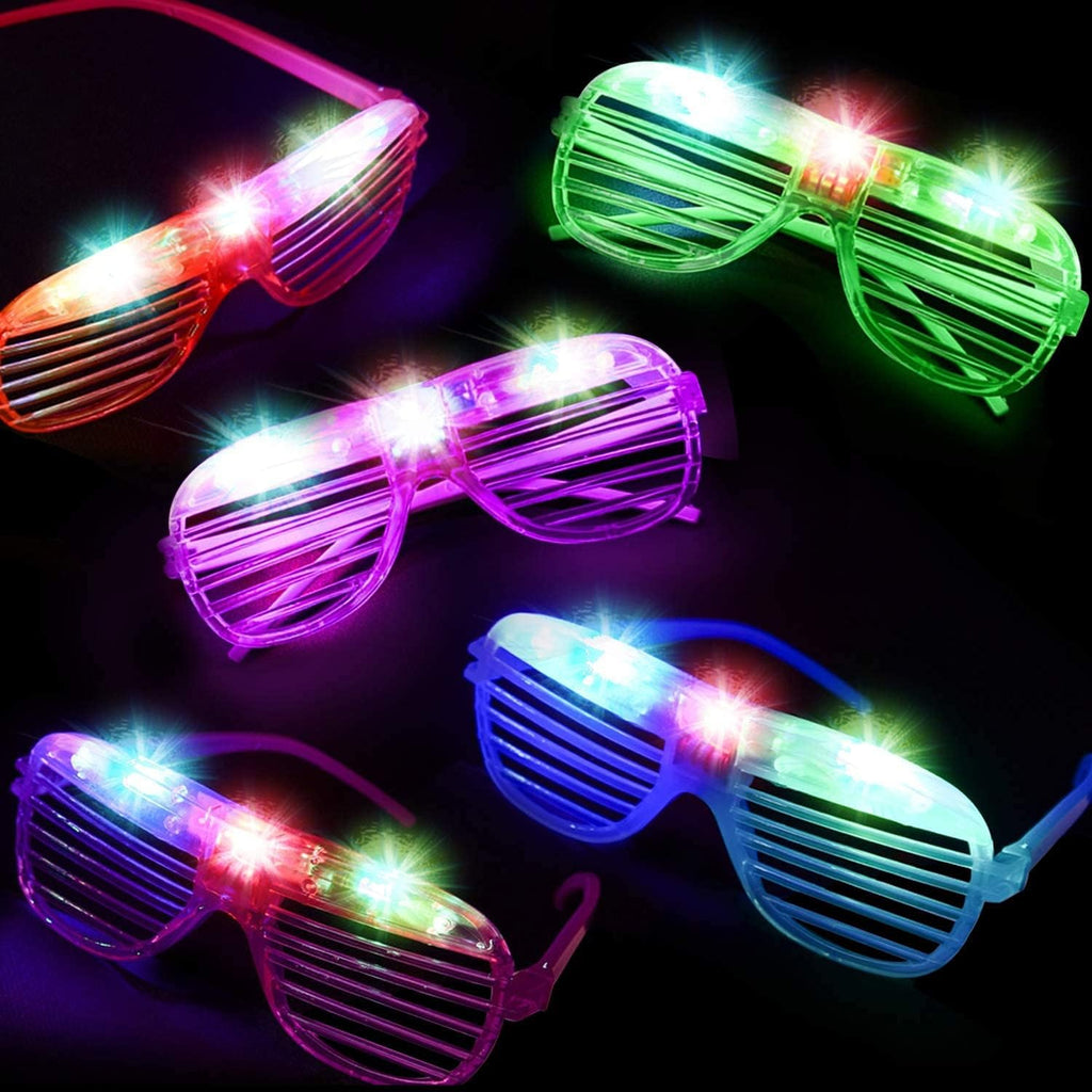 50 Pack LED Glow in The Dark Party Glasses S4510