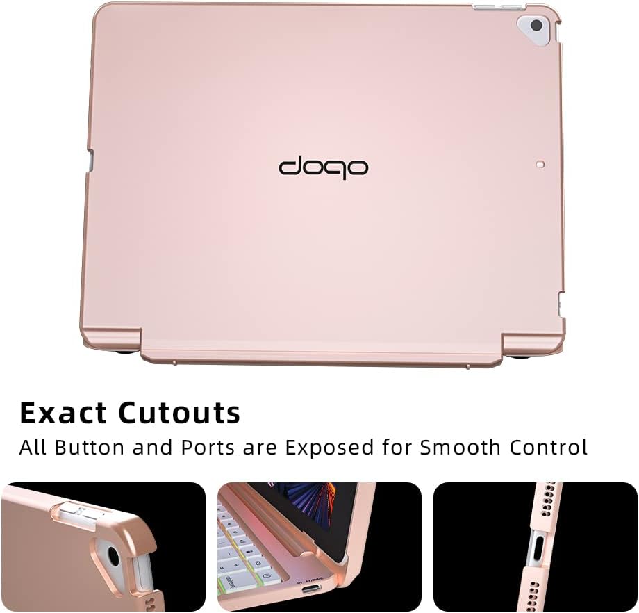 White Leather Magnetic Keyboard Case for iPad Pro 12.9 inch C635