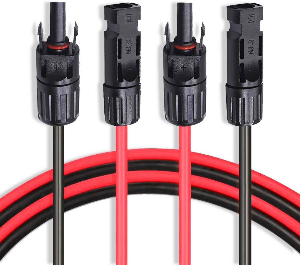 10 AWG 40 Feet Solar Extension Cable with Female and Male Connector B6829