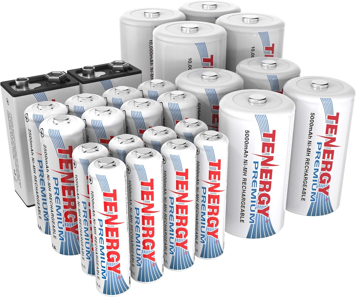 26 Pack NiMH Rechargeable Battery Combo Pack B3269