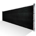 Black Privacy Fence Screen HDPE Mesh Screen with Reinforced Grommets D4669