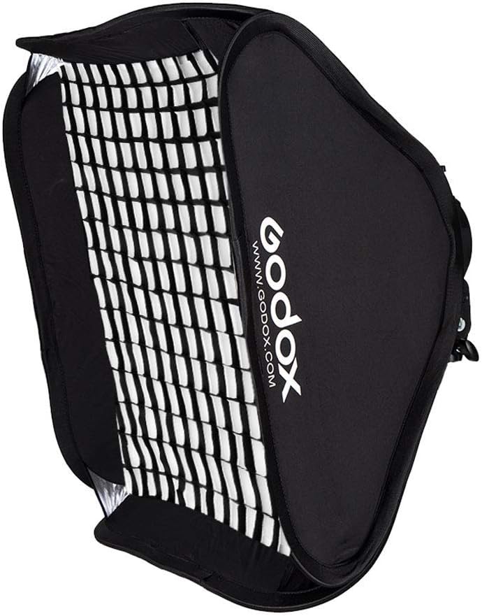 24x24inch Foldable Flash Softbox with Bowens Mount and Carrying Case, Pack of 2 E7021