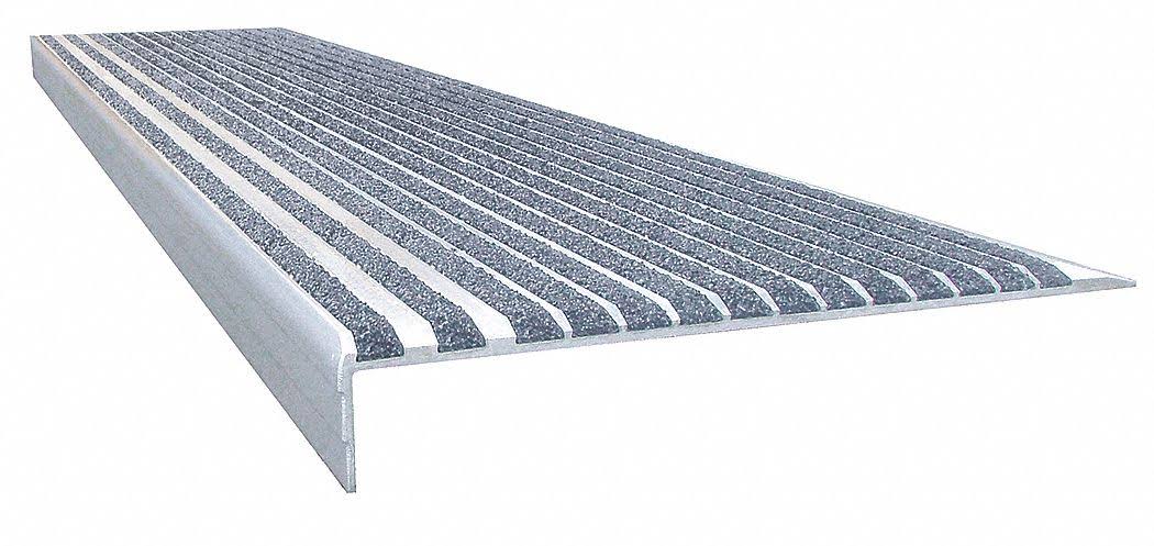 Concrete Gray Extruded Aluminum Stair Tread Cover U11828