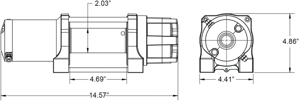 6000 lb Winch with Winch Mounting Plate W64768