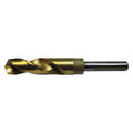 Reduced Shank Drill Bit, 25/32 in, 118, Cobalt, Tin F408406