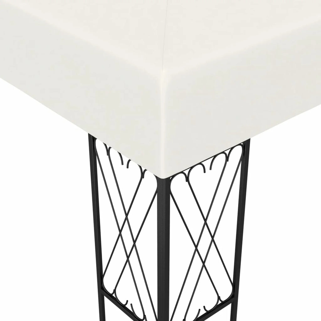 Cream Steel Frame Outdoor Party Tent Canopy 9.8ft x 9.8ft x 8.5ft C691329