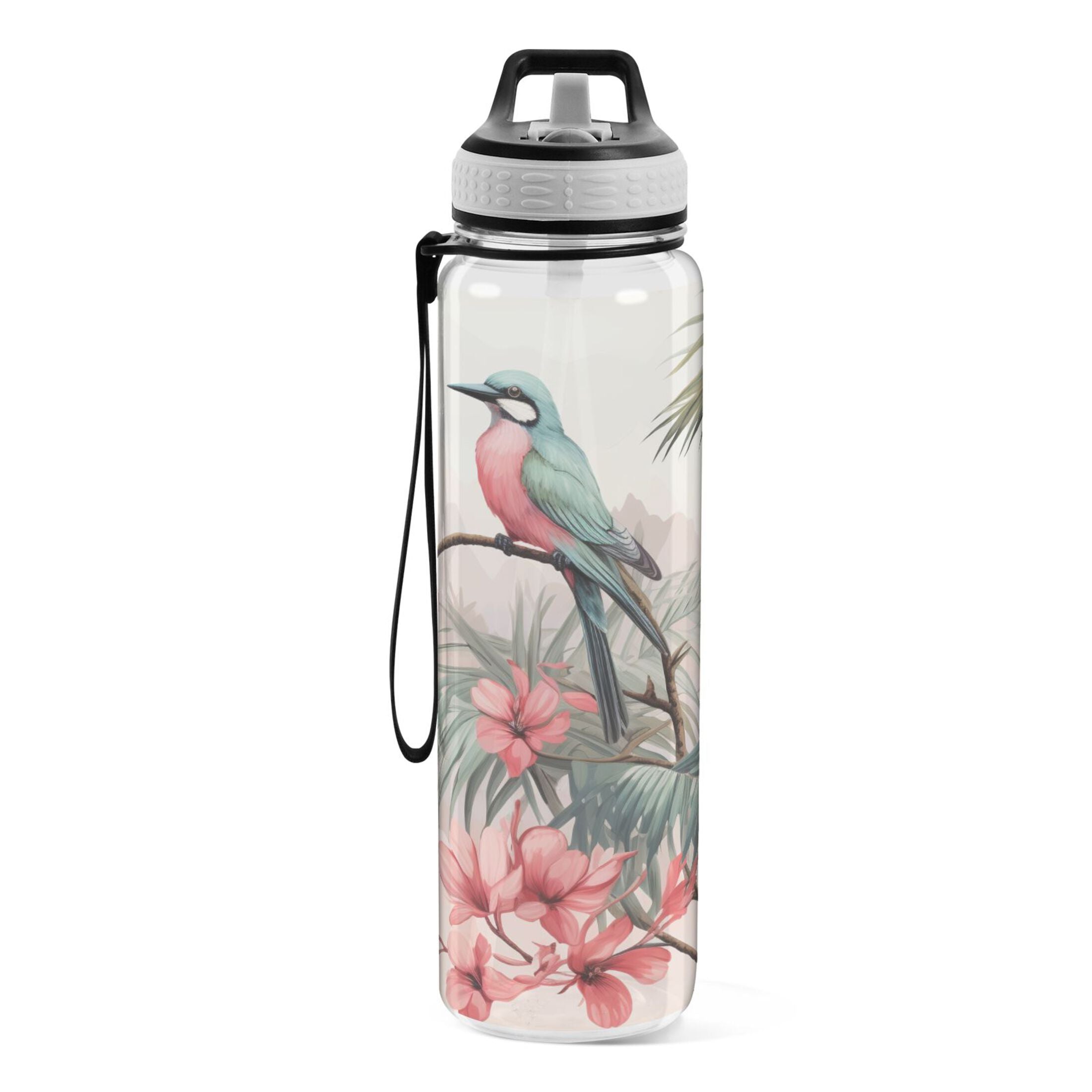 Clear 32oz Tritan Water Bottle with Straw X305