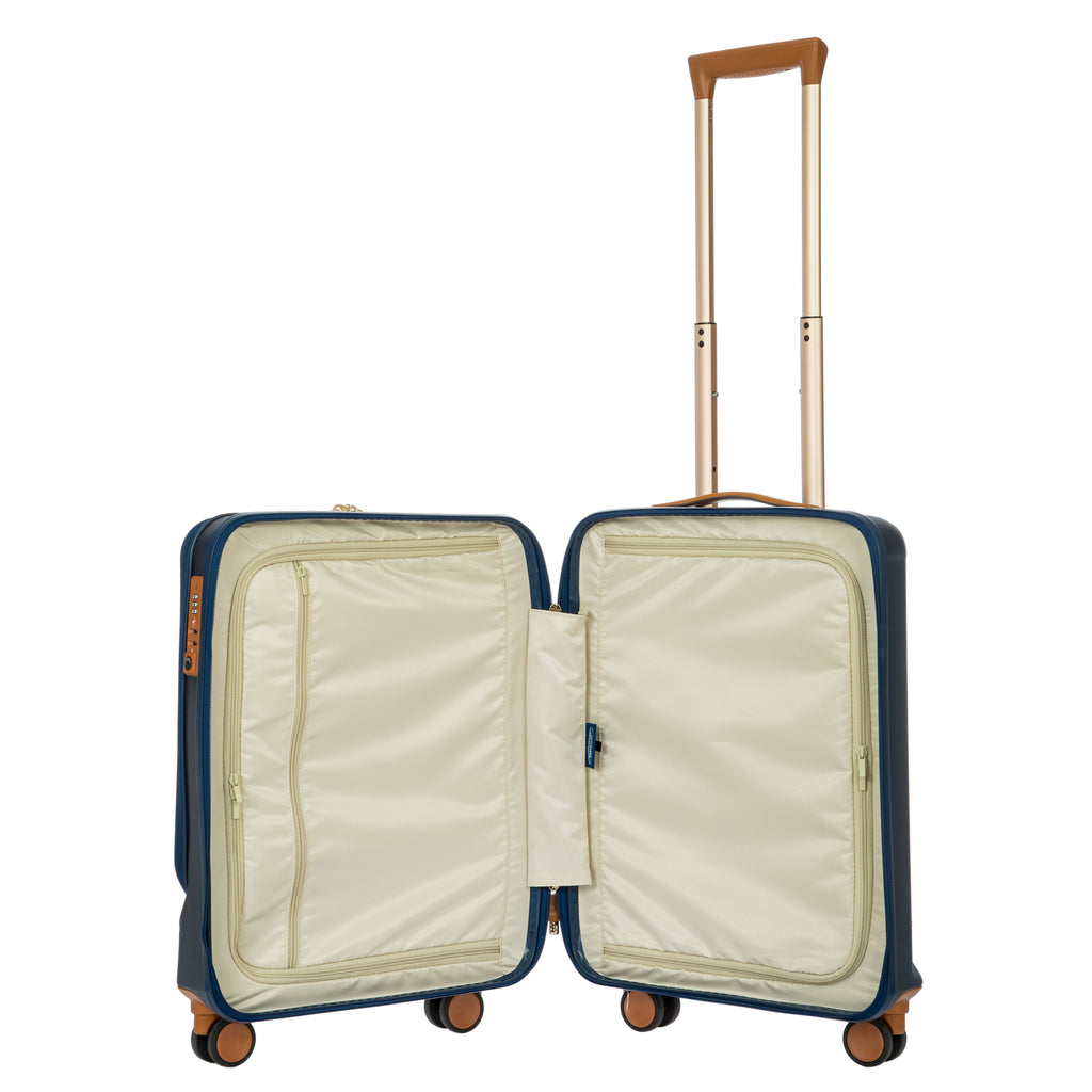 Matte Blue 21x22 Carry-On Spinner with Pocket N93222