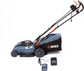 Blue 15 Inch Cordless Brushless Push Lawn Mower with Battery and Charger Y167
