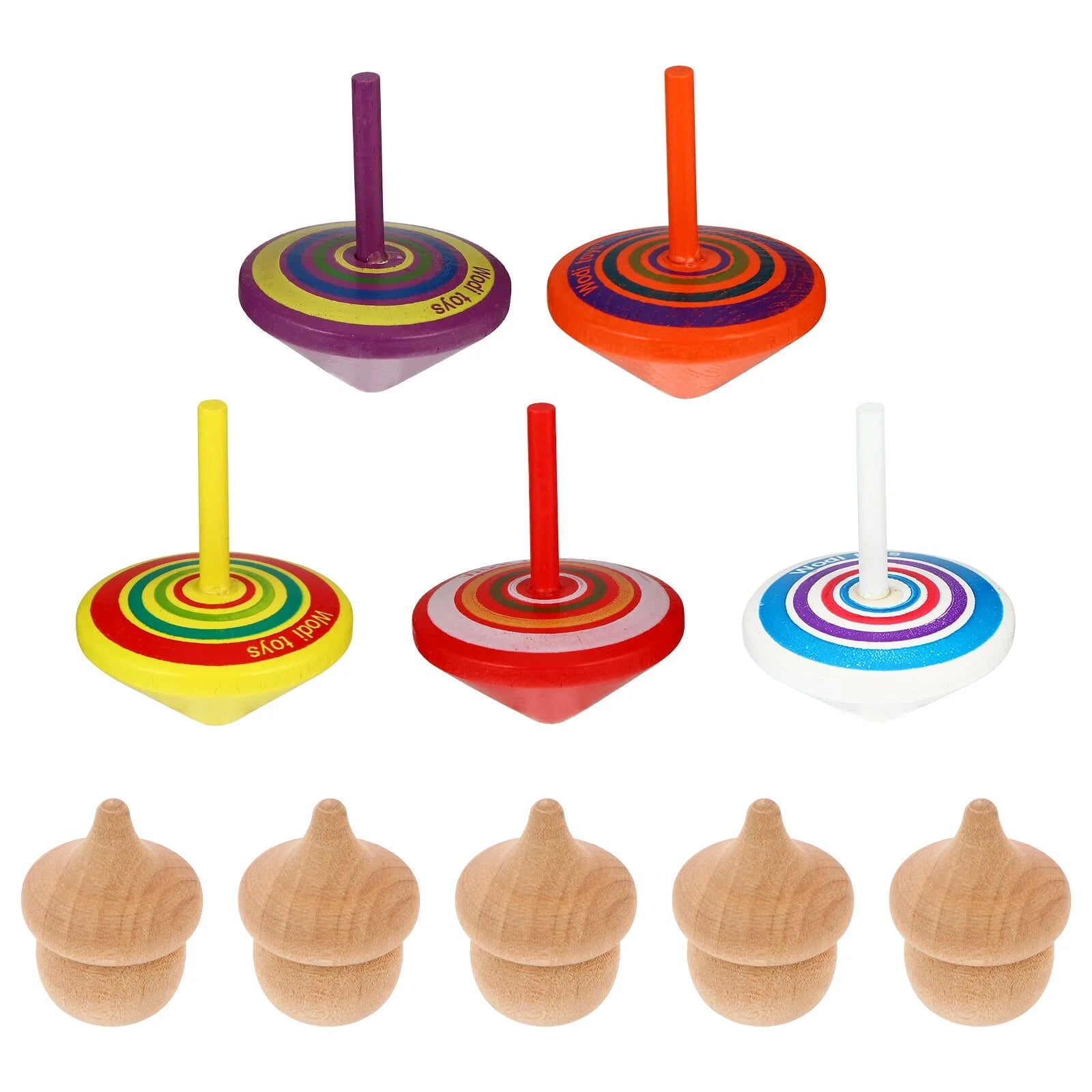 10pcs Wooden Tops Toy S375772
