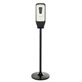 White Automatic Gel Hand Sanitizer and Soap Dispenser with Floor Stand A10452