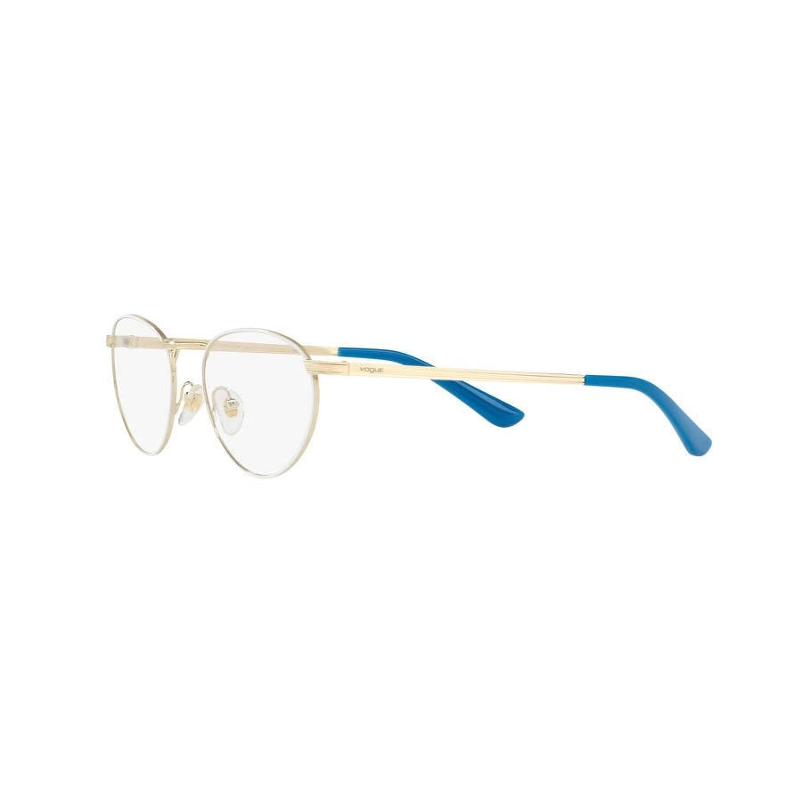 Pale Gold/White Eyeglasses N329