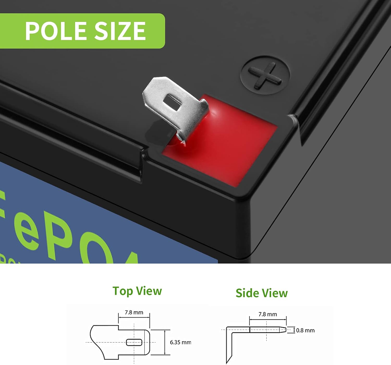 12V 15Ah LiFePO4 Lithium-ion Rechargeable Battery with Built-in BMS Z255