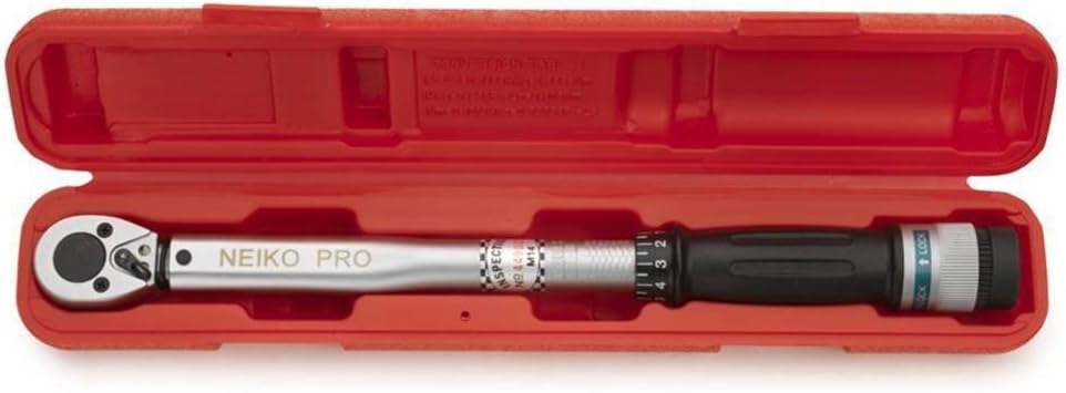 3/8" Drive Adjustable Click Torque Wrench, 15-80 Foot-Pound, Chrome Vanadium Steel, 14" Length, Pack of 2 Z9854