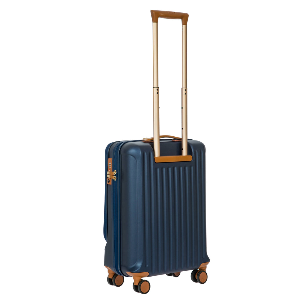 Matte Blue 21x22 Carry-On Spinner with Pocket N93222