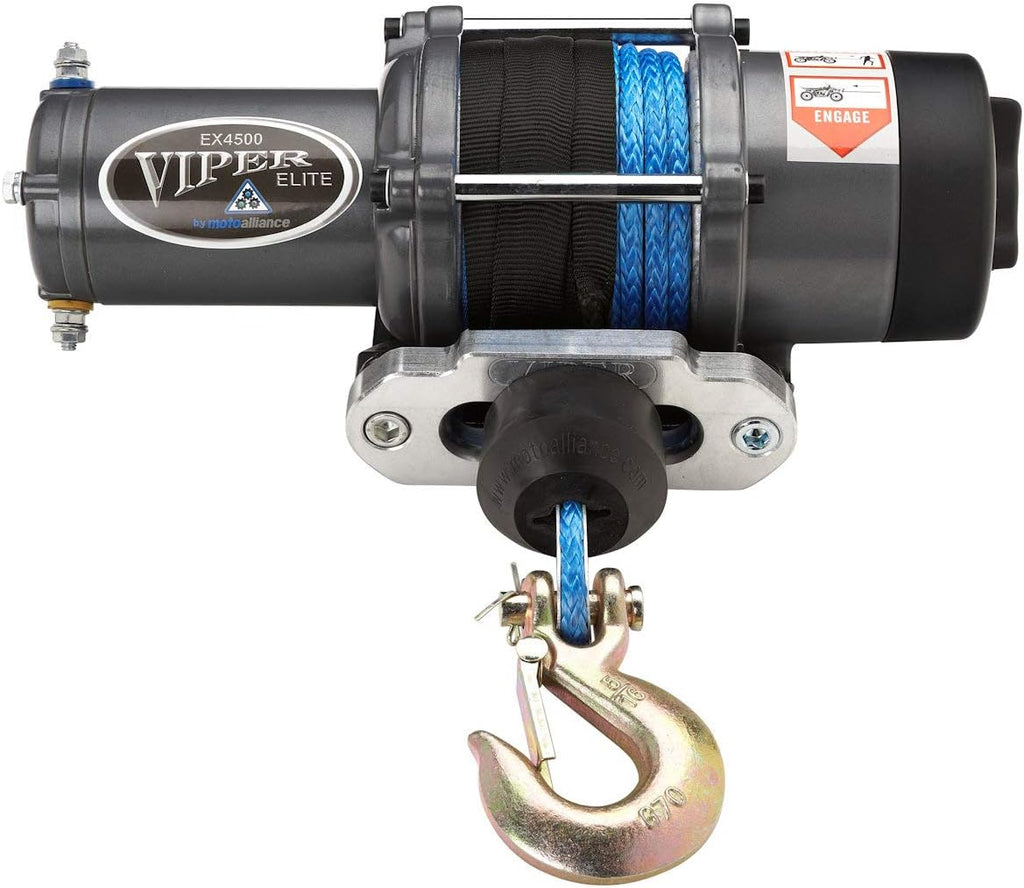4500lb UTV Winch Black Rope Q4395
