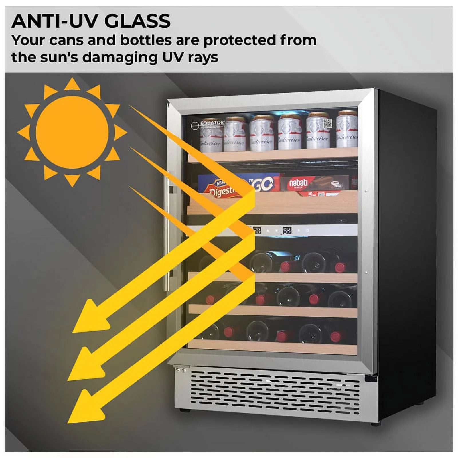 2-Zone Gourmet Center with Wine Bottle Storage K47827