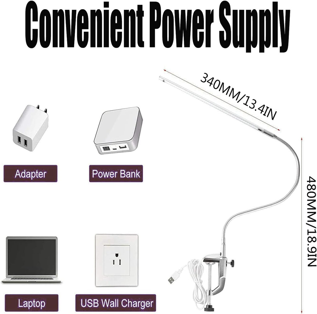USB LED Desk Lamp with Clamp W930569