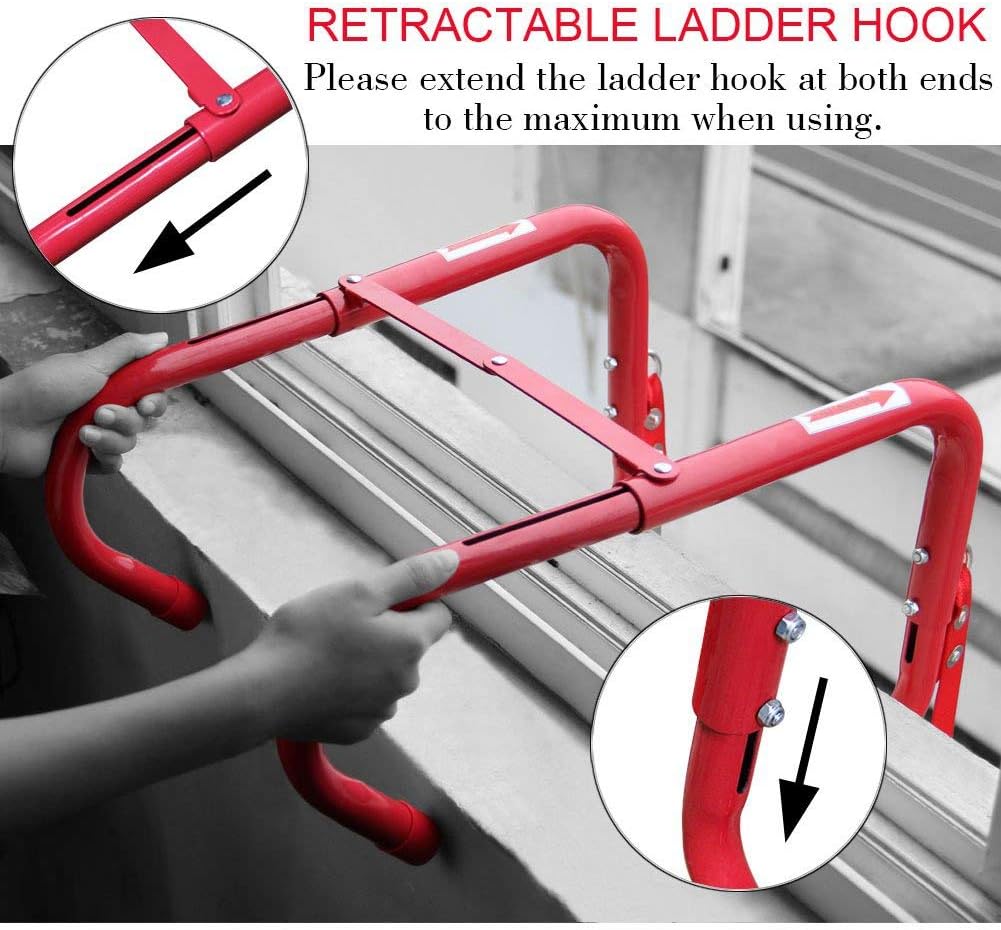 Retractable 25 Feet Fire Escape Ladder A7136