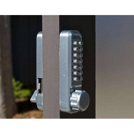 Jet Black Mechanical Keyless Hook Bolt Door Lock G591799