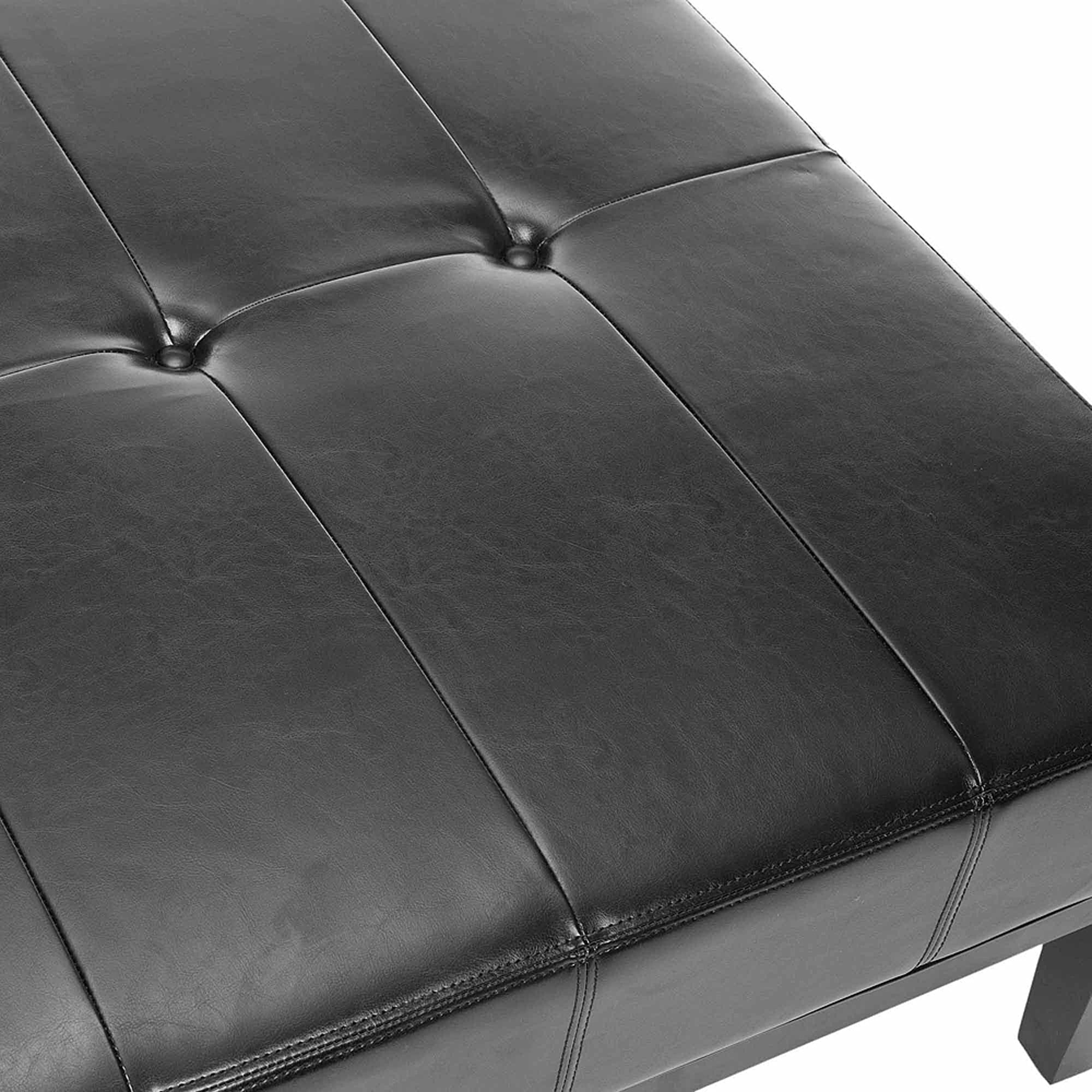 Black Square Cocktail Ottoman P377