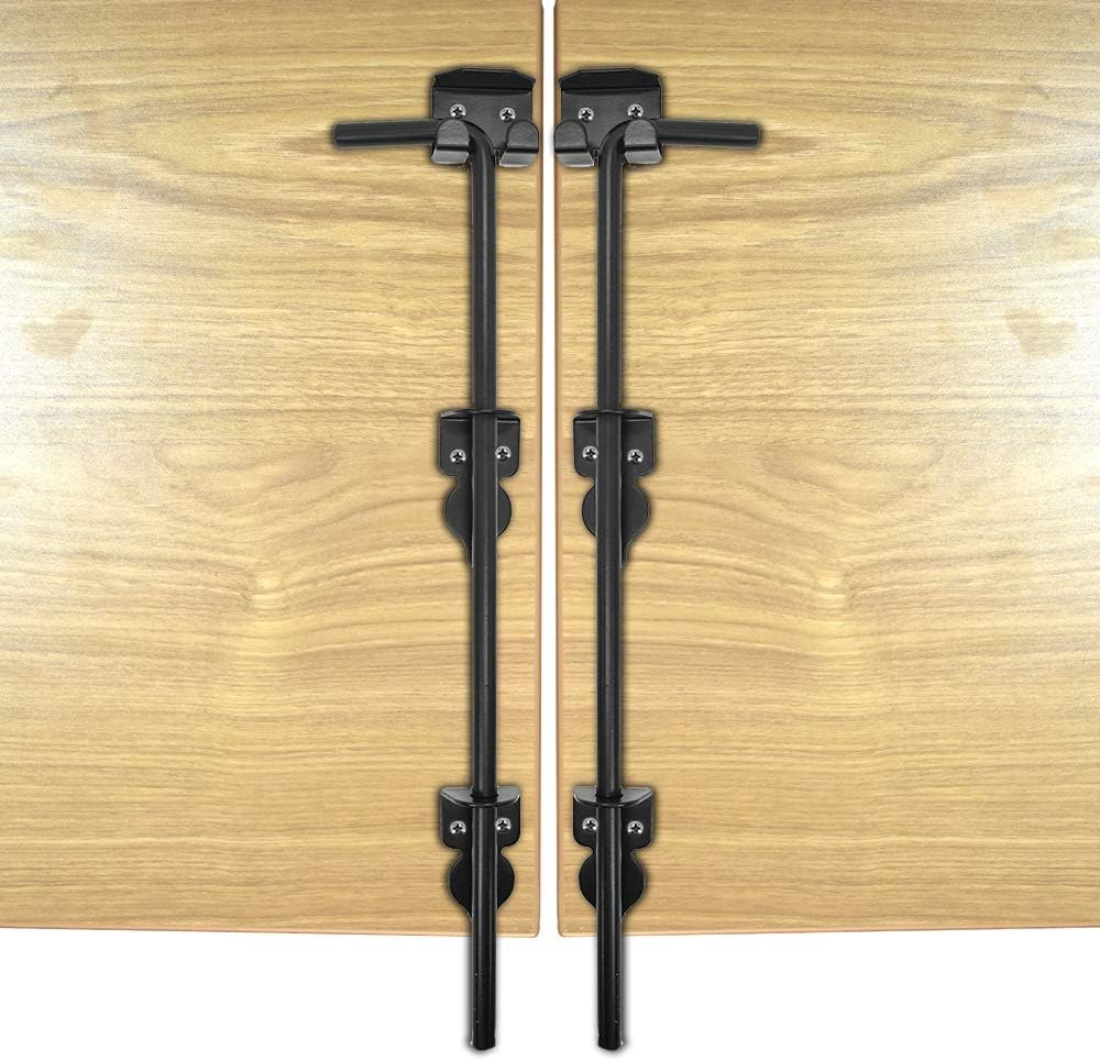 Heavy Duty Steel Gate Drop Rod 18 inch Black Finish 2 Pack W2812