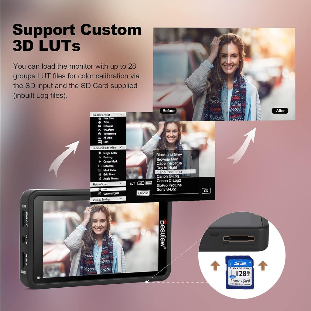5.5 inch Touch Screen Camera Monitor with HDR E6639