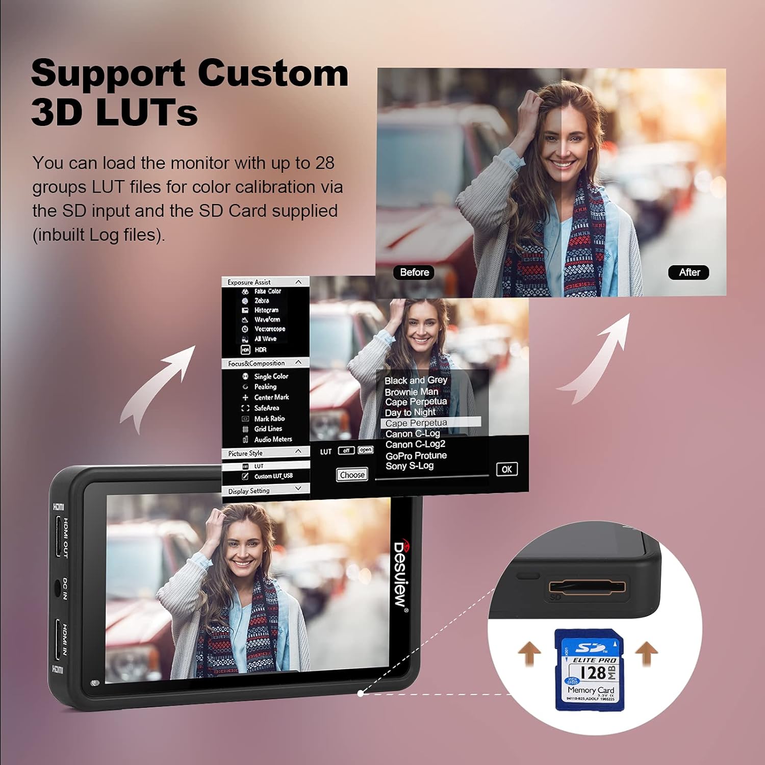 5.5 inch Touch Screen Camera Monitor with HDR E6639