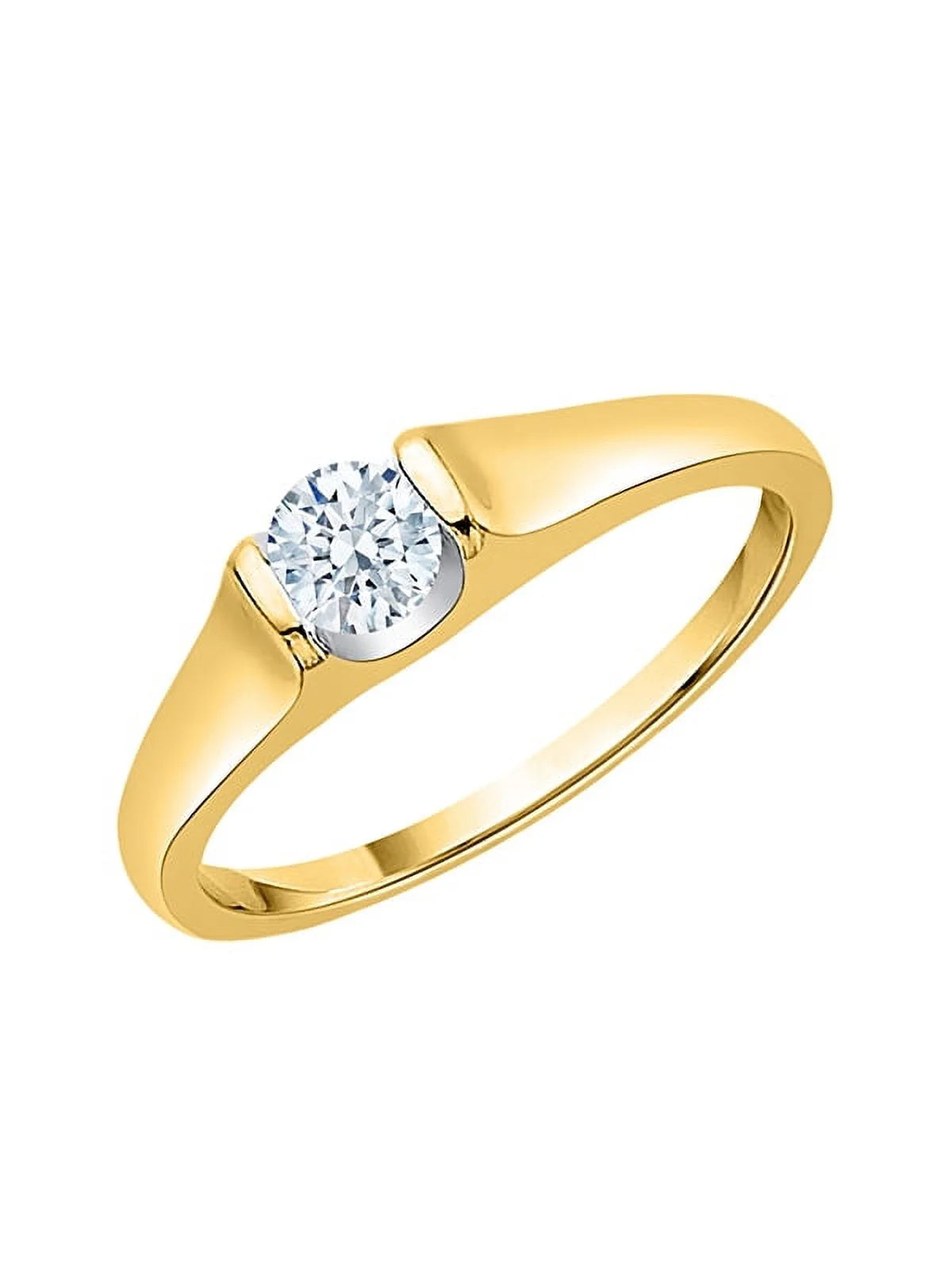 10K Gold Diamond Solitaire Engagement Ring L321581