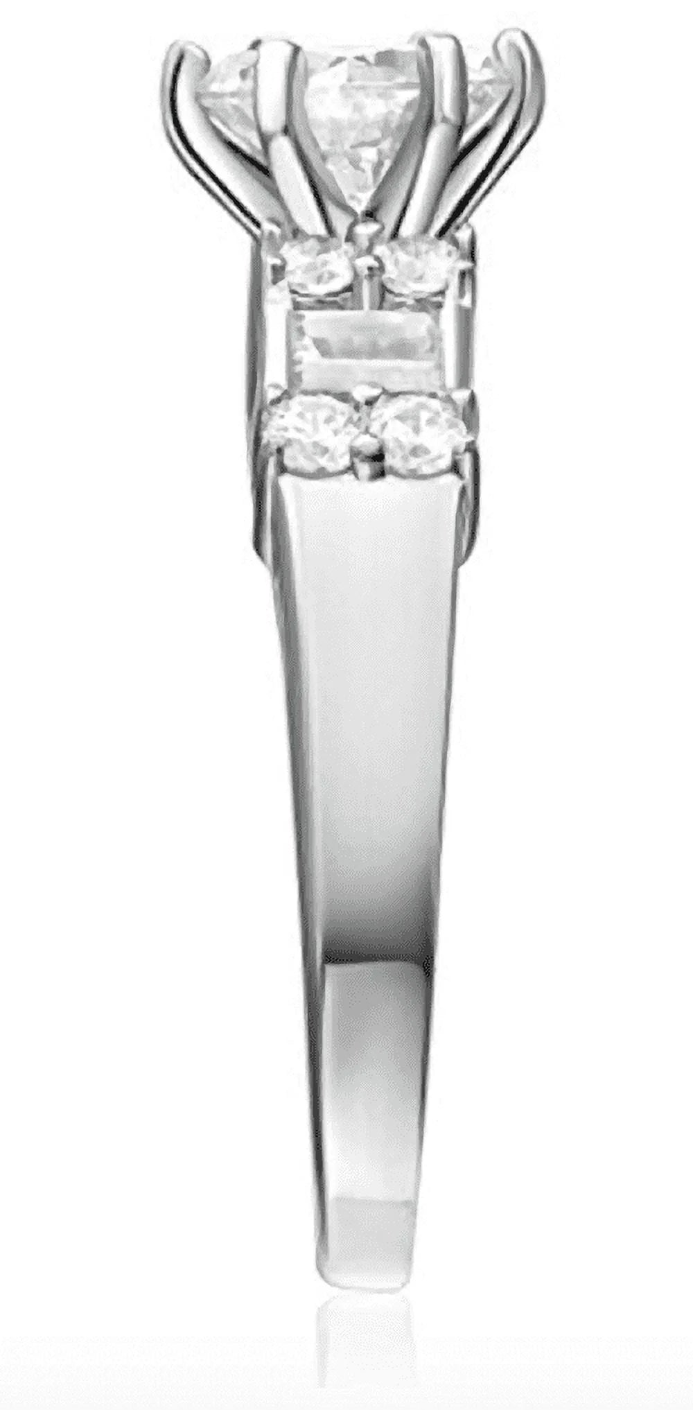 14K White Gold Engagement Ring Set L83078