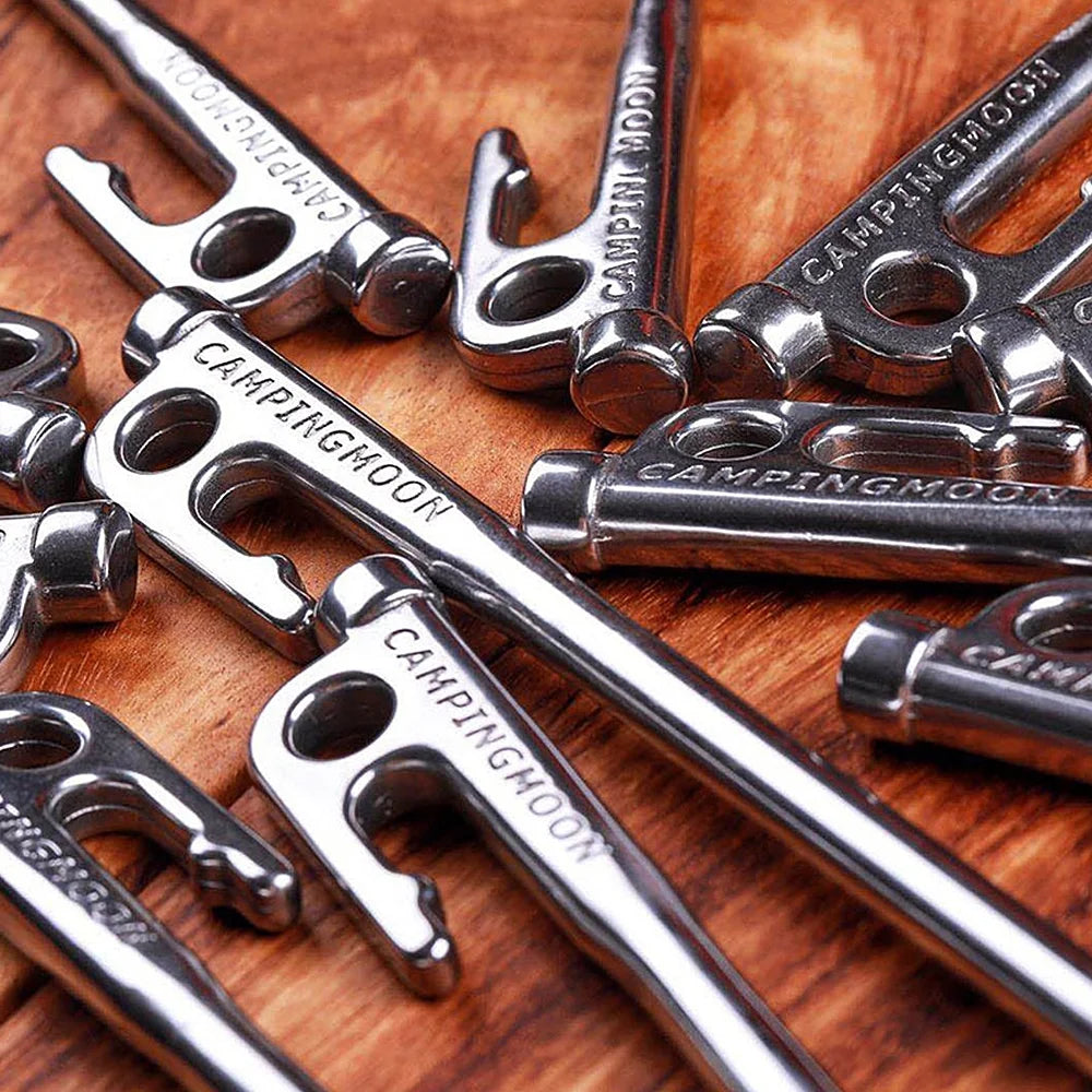 Steel Tent Stakes Pegs with Hook and Hole Design R28862
