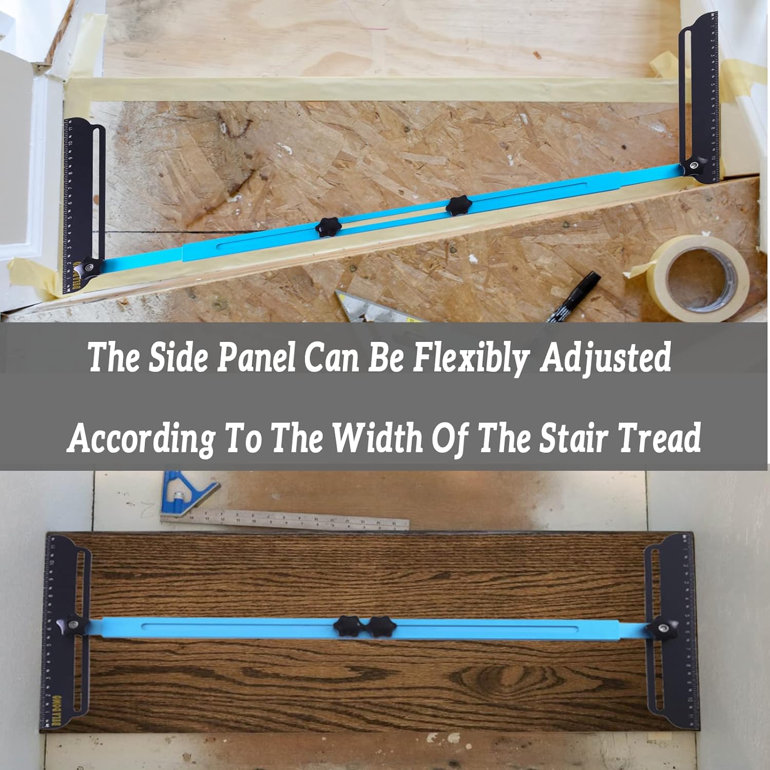 Foldable Aluminum Alloy Stair Tread Gauge I569512