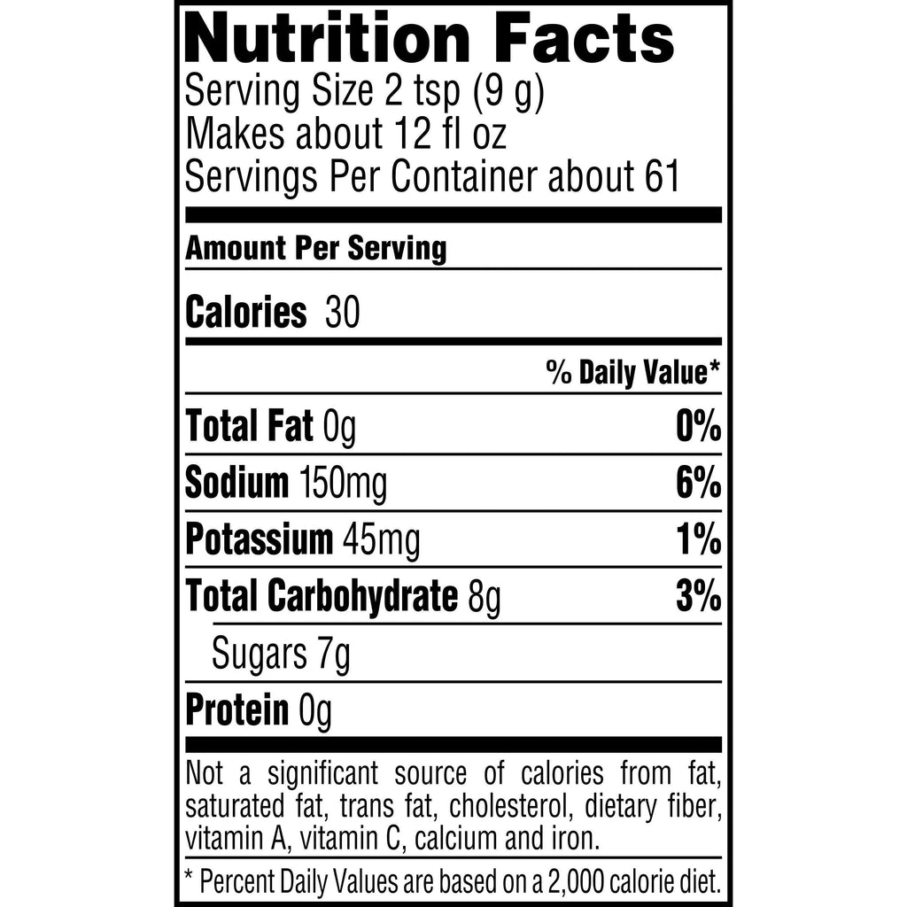 Grape Low Calorie Sports Drink Powder Mix 19.4 oz. Canister S161332