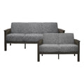 Gray 2-Piece Upholstered Sofa Set U120